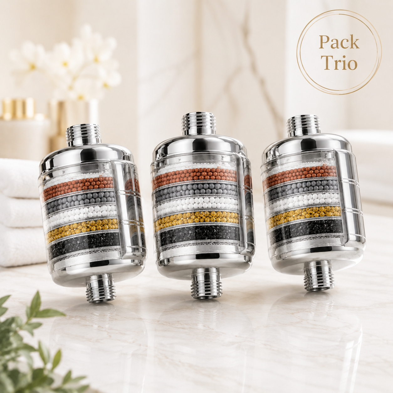 Pack Famille – 3 Filtres Douche Lunia Pure