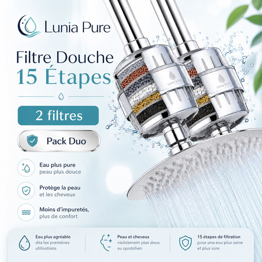 Pack Duo – 2 Filtres Douche Lunia Pure