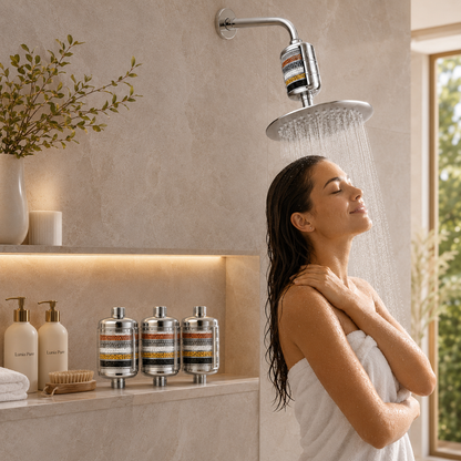 Pack Famille – 3 Filtres Douche Lunia Pure