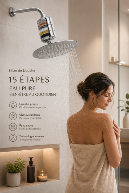 Filtre Douche 15 Étapes Lunia Pure