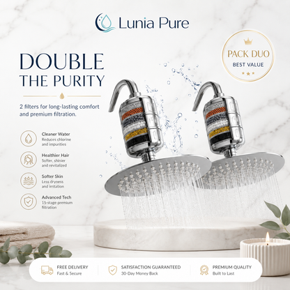 Pack Duo – 2 Filtres Douche Lunia Pure