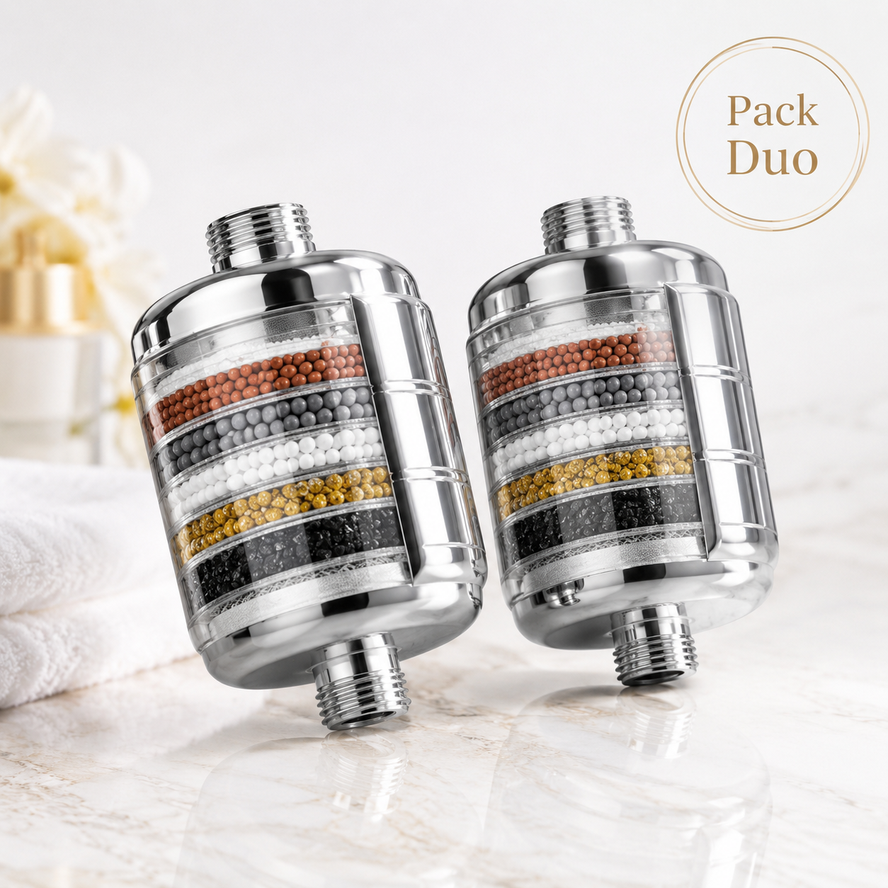 Pack Duo – 2 Filtres Douche Lunia Pure