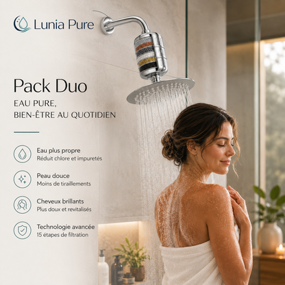 Pack Duo – 2 Filtres Douche Lunia Pure